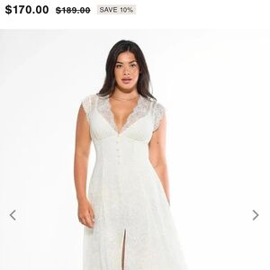 Elegant White Lace Cap Sleeve Wedding Dress